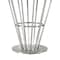 Homeroots 48" Clear And Silver Glass And Stainless Steel Pedestal Base Round Top Dining Table 569437 - alternate 17