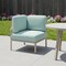 Homeroots 31" Sea Green Heavy Duty Plastic Outdoor Modular with Sea Green Cushion 565278 - alternate 5