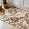 World Rug Gallery Botanical Scroll Area Rug 2 ft x 3 ft Beige WR144BEIGE2X3 - alternate 1