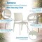 Niche Terrace Plastic Indoor/Outdoor Stacking Chair, for Patio, Cafe, Breakroom, Dining, White Down, 4PK 4100WH4PK - alternate 10