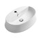 Whitehaus Collection Britannia Oval Above Mount Basin with Single Faucet Hole Drill B-SH05 - alternate 1