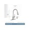 Moen Arlo Series Pull-Down Kitchen Faucet, 1.5 gpm, 1 Handle, Metal, Stainless Steel, Deck Mount 87087EWSRS - alternate 8