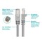 Monoprice Cat5E 24AWG Stp Patch Cable, 25 ft.Gray 6357 - alternate 4
