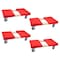 Mytee Products 19 inx32 in Carpeted Furniture Dolly 4 Wheels 1000 lbs.w/ 3.5 inx4 in Swivel Casters, 4PK MD-O1932x4 - alternate 1