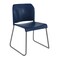 Flash Furniture HERCULES Kenai Navy Office Reception Stack Chair with Contoured Backrest and Gray Sled Base RUT-239AN-NV-GG - alternate 1