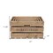 Homeroots Set of Four Brown Solid Wood Crate, 4PK 487672 - alternate 7