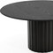 Homeroots 60" Black Solid Wood Pedestal Base Round Top Dining Table 721037 - alternate 6