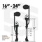 Surpro Single-Sided Magnesium Drywall Stilts, 16 in - 24 in Height S1-M-1624 - alternate 4