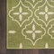 Homeroots 8' X 10' Green And Ivory Geometric Indoor Outdoor Area Rug 573067 - alternate 9
