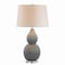 Jonathan Y Thatcher 28.3 in. Contemporary Transitional Ceramic LED Table Lamp, Gray JYL8019B - alternate 1
