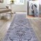 Jonathan Y Wincer Chenille Cottage Medallion Non-Slip Machine-Washable Navy/Gray/Black 2 ft. x 8 ft. Runner Rug WSH202A-28 - alternate 1