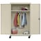 Sandusky Lee Heavy Duty Mobile Welded Steel Wardrobe Cabinet, 46x24x72, Putty TAWR462472-07 - alternate 5