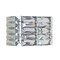 Jonathan Y Evelyn Crystal Rectangle 10" 1-Light Iron/Crystal Glam Modern LED Vanity Light, Chrome JYL7538A - alternate 10