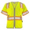 Dome75 Hi-Vis Short Sleeve Safety Vest 2X/3X Class ANSI/ISEA 107-2020 Class 3 , Reinforced Front Zipper DV2533 - alternate 9