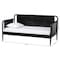 Baxton Studio Lucera Bobbin Daybed, Wooden Spindle Bed Frame, Twin, Black 263-14372-ZORO - alternate 8