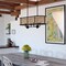Vaxcel Berens Matte Black Farmhouse Chandelier Island Pendant Light Fixture Rattan Cane H0308 - alternate 8