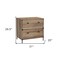 Homeroots 30" Oak Wood Two Drawers Filing Cabinet 568312 - alternate 9