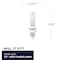 Bulbrite Mini-Candelabra Screw Base E11 Light Bulb, 40 Watt, Frost, 2PK 861347 - alternate 4