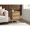 Monarch Specialties Accent Table, Side Table, Bedroom, Living Room, Nightstand, Storage Drawer, Walnut, Contemporary I 3614 - alternate 3