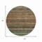 Homeroots 8' Brown And Gray Round Striped Washable Indoor Outdoor Area Rug 615832 - alternate 8