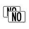 Signmission No, 12'' X 18'' 2 Signs, Heavy Gauge Aluminum, 2PK A-1218-2PACK-23550 - alternate 1