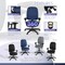 Regency Comfort Series High-Back Multifunctional Fabric Computer Task Chair - Grey 125-NV - alternate 9