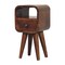 Homeroots 16" Brown Solid Wood Square One Drawer Nightstand 651619 - alternate 15