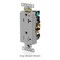 Leviton Dec Plus IG Dup 20A 125V TR Blue T1636-IGB - alternate 3