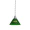 Holland Bar Stool Co North Dakota State Pendant Light, Green Shades, Chrome Fixture BL1CHNDakSt-G - alternate 1