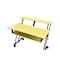 Homeroots 47" Yellow and Black Computer Desk 491457 - alternate 6