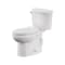 American Standard Complete Toilet, Elongated Bowl, 1.6 gpf Flush, 12 in Rough-In, 15 in H Rim, White, Floor 736CA001.020 - alternate 6