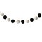 Carson Dellosa Black & White Pom-Pom Garland, 6PK 107009 - alternate 3