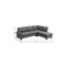 Homeroots 79" Dark Gray Fabric Modular Sleeper Sofa With Ottoman 568280 - alternate 9