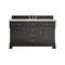 James Martin Vanities Brookfield 60" Single Vanity, Black Onyx, w/ 3 CM Tajnar Eclos Top 547-V60S-BKO-3TJR - alternate 1