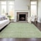 Homeroots 10' X 14' Sage And Ivory Geometric Washable Indoor Outdoor Area Rug 613535 - alternate 9