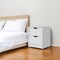 Homeroots 19" White Wood Two Drawer Nightstand with Integrated Tech 518175 - alternate 5