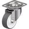 Blickle Swivel Plate Caster, PU, 4", 660 lb., Caster Wheel/Tread Material: Nylon/Thermoplastic Polyurethane LKX-POTH 100KAD-14 - alternate 1