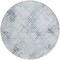 Homeroots 8' Navy Blue And Sky Blue Round Geometric Washable Indoor Outdoor Area Rug 588258 - alternate 8