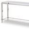 Homeroots 55" Silver Glass Frame Console Table 283430 - alternate 8