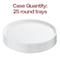 Smarty Had A Party 12 in White Round Plastic Trays, 25PK 9922WH-CASE - alternate 6