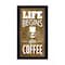 Homeroots Life Begins after Coffee 1 Black Framed Print Wall Art 416230 - alternate 1