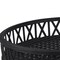 Homeroots Set of Two Black Round Wicker Handmade Serving Trays 609079 - alternate 9
