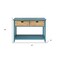 Homeroots 44" Teal Blue Solid Wood Console Table 286387 - alternate 5