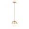 Z-Lite Realm Sphere 1 Light Pendant, Modern Gold/Matte Opal, 10.75 In W x 11.25 In H 7517P11-MGLD - alternate 6