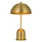 Homeroots 20" Antiqued Brass Metal Novelty Desk Lamp With Antiqued Brass Dome Shade 524709 - alternate 4
