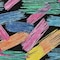 Homeroots 8' X 10' Black Pink And Yellow Striped Washable Indoor Outdoor Area Rug 618043 - alternate 9