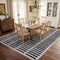 World Rug Gallery Bohemian Stripe Lines Shag Area Rug 7 ft 10 in x 10 ft White WR128WHITE8X10 - alternate 9