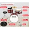 Pyle PyleKids Drum Set, 3 Piece Beginner Junior Kit with Bass Drum, Snare, Tom, Cymbal, Adjustable Throne PDRMKIT72RD - alternate 5