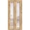 Sartodoors Sliding Closet Bi-fold Doors Planum 2102 Oak Solid Core Modern Interior PLANUM2102BF-DUB-56 x 80 (2* 28x80) - alternate 1