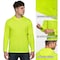 Protectx Sun Protection Hoodie, Polyester, Neon Green, M, 2 PK HD-APL130-NGN-02-M - alternate 5